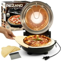 Open Box Granitestone Piezano Crispy Crust Pizza Oven – 12 Inch Electric Pizza Oven Indoor Countertop Maker with Ceramic Stone Heats up to 800˚F for Stone Baked Pizzeria Style at Home As Seen on TV Product