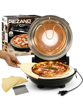 Piezano Pizza Maker 12 inch Pizza Machine Improved Cool-touch Handle Pizza Oven Electric Countertop Oven 12