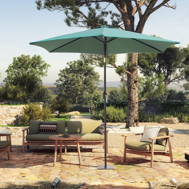 8 ft Market Table Umbrella Canopy with 6 Ribs Outdoor Table Umbrella Replacement Top for Outdoor