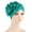 Green, variant on Fesfesfes Women Solid Floral India Muslim Ruffle Chemo Hat Headwear Head Wraps Turbans Beanie Cap Headwraps