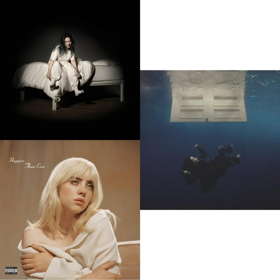 When We All Fall Asleep, Where Do We Go? (Pale Yellow LP Vinyl) & Happier Than Ever (2LP/Recycled Vinyl/Rainbow Foil Jacket) (Rsd) & Hit Me Hard & Soft (Recycled Black LP Vinyl)