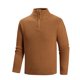 thumbnail image 2 of pstuiky Camisas suaves de manga larga para hombre, Suéter informal de moda para hombre, con cuello alto, media cremallera, elástico, capa base, tejido de manga larga Tops casuales para hombres m, 2 of 6