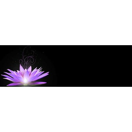 - Peel-n-Stick Poster of Purple Water Lily Flower Banner Lake Water Pond Poster 24x16 Adhesive Sticker Poster Print