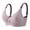 Purple, variant on Women Nursing Bra No Underwire - Maternity Underwear, Thin Open Button Design, Nylon/Spandex, Sizes 34-42, Comfortable for Daily Use