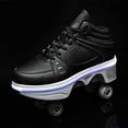 thumbnail image 2 of Roller Skate Shoes for Woman, Double-Row Deform Wheel Automatic Walking Shoes, Retractable Roller Skate, Shoes with Wheels, Skating Shoes for Outdoor Fun & Fitness, 2 of 6
