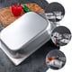 thumbnail image 2 of Bandeja de buffet de acero inoxidable Bandeja de buffet rectangular Bandeja para servir la cena Contenedor de alimentos Bandeja con tapa (3.9L), 2 of 4