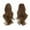 Brown1, variant on Claw Clip Ponytail Hair Extensions for Women, Natural Human Hair Like Short Curly Hairpiece for Quick Daily Hairstyling(White,36cm)