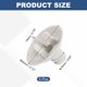 thumbnail image 2 of 5Pcs Conectores de codo para manguera de drenaje de aire acondicionado con anillo de goma para unidades mini-split y unidades de aire acondicionado de ventana 25mm, Blanco, 2 of 6
