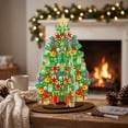 thumbnail image 2 of Christmas Tree Diamond Art Kit, DIY Hanging Ornament for Adults and Beginners, Tree Window Wall Decor and Handmade Gift, 2 of 7