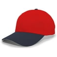 thumbnail image 2 of Pacific Headwear Coolportâ„¢ Mesh Hook-And-Loop Adjustable Cap 805M Red/Navy Os, 2 of 2