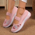 thumbnail image 2 of Mepaouo Women Woven Orthopedic Walking Shoes Slip on Floral Arch Support Sneakers Diabetic Foam Flat Shoes, 2 of 4