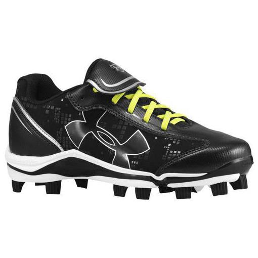 Under Armour Women's Glyde TPU CC Softball Cleat, Black/White, 5.5 B(M