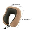 thumbnail image 3 of Giunmcul Festival Gift Fabric Neck Pillow Slow Foam Neck Pillow Business Office Travel Pillow U Shaped Foam Neck Pillow, 3 of 5
