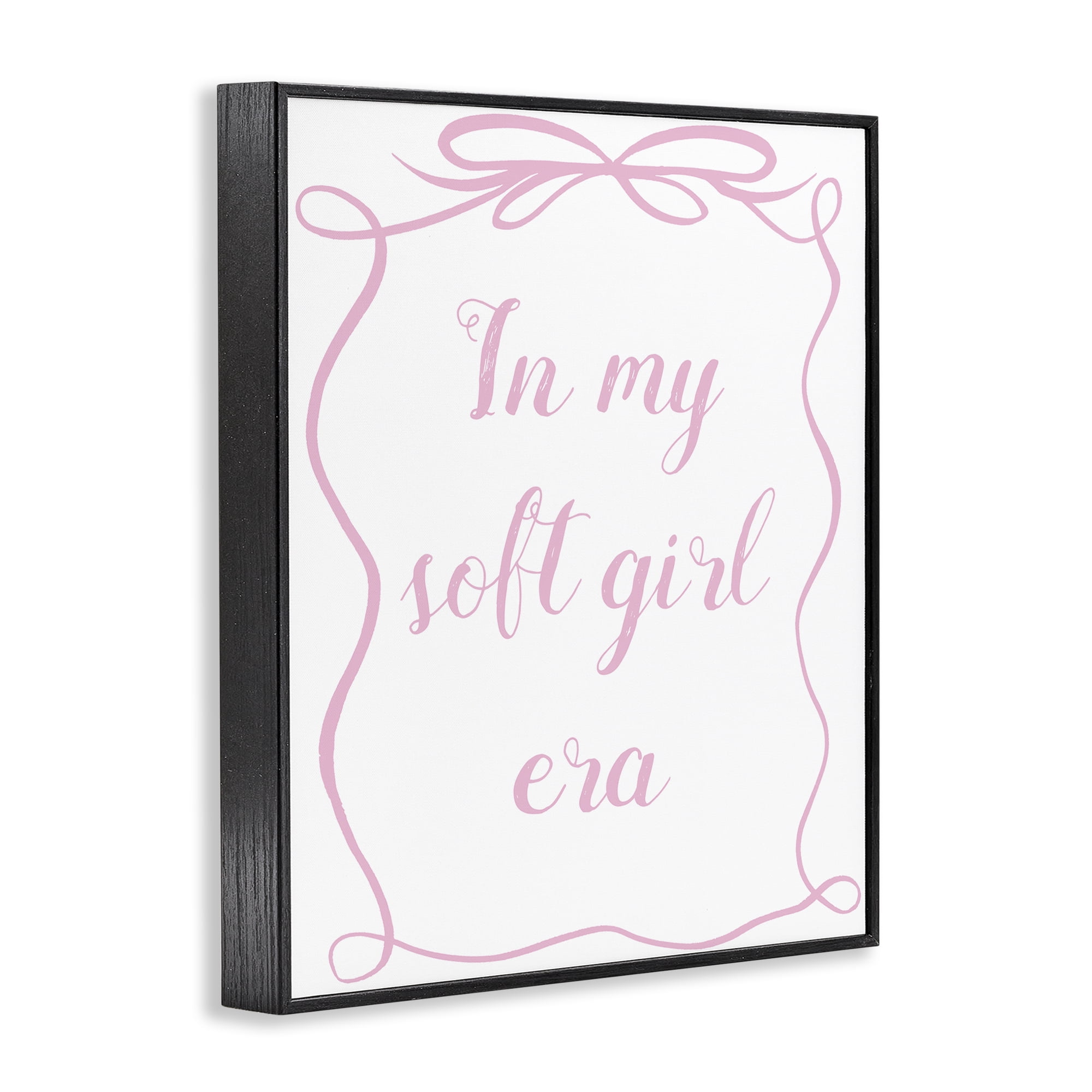 Stupell Industries In My Soft Girl Era Black Framed Giclee Art, design by Lucille Price