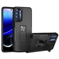 Xhy Motorola Moto G Stylus 5G 2022 Case with Stand, Military Grade Case with Magnetic Car Mount, Hybrid Hard Case, Motorola G Stylus 5G 2022 Case for Men Women, Black & Black