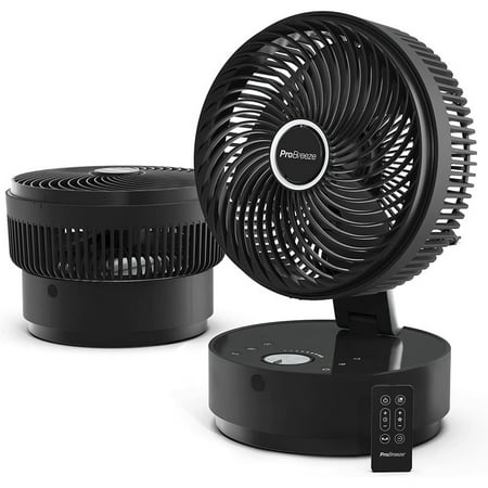 

Ultra Powerful DC Air Circulator Fan - 8 Desktop Fan - Small Fans with Quiet Motor 24 Speeds 4 Operating Modes and 12 Hour Timer - Bedroom Table Fan - Black