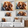 thumbnail image 4 of Designart "Impressionist Irish Setter IV" Animals Dog Floater Framed Wall Decor, 4 of 5