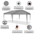 thumbnail image 5 of HOTEEL 10'x20' Pop up Canopy,Waterproof Outdoor Commercial Instant Tent,for Parties Beach Camping Event Shelter Wedding,Gray, 5 of 8