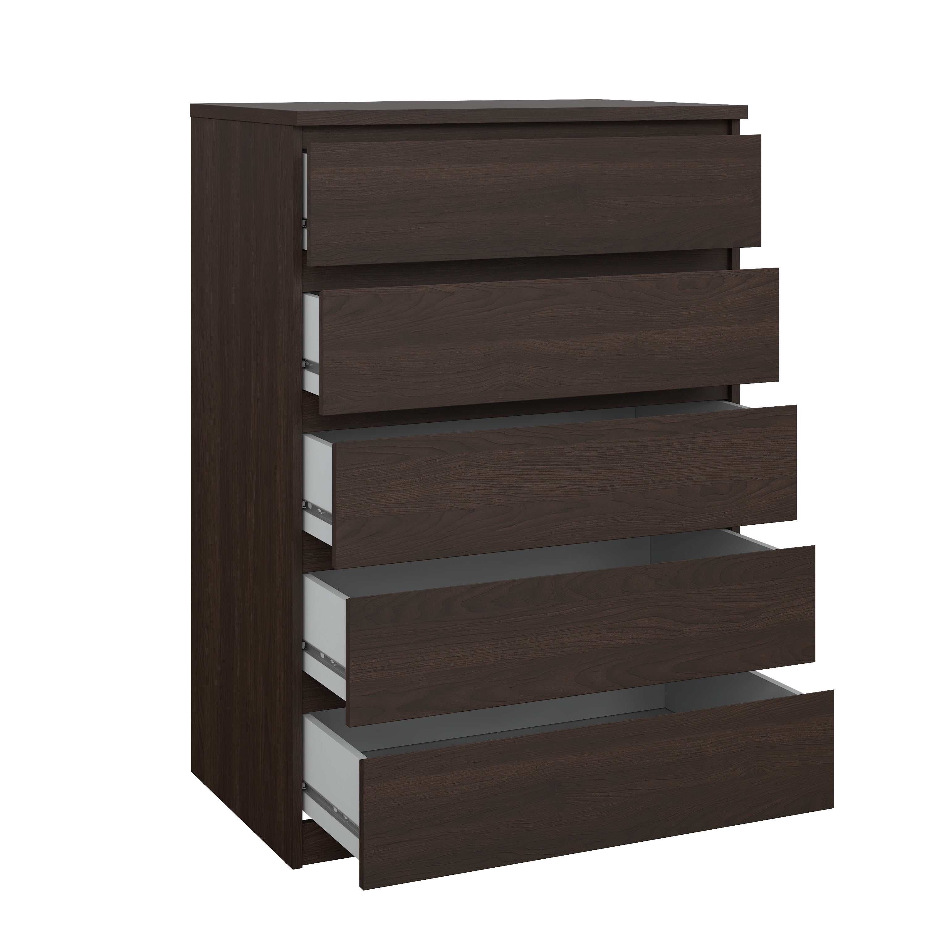 Tvilum Scottsdale 5 Drawer Chest Dresser for Adults, Coffee