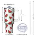 thumbnail image 2 of Modern 40oz Tumbler– Stainless Steel Insulated Tumbler with Handle and Straw, Large Capacity Travel Cup for Hot & Cold Drinks, 2 of 7