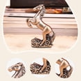 thumbnail image 1 of Figura de caballo en miniatura, escultura animal, arte, artesanía, pequeño adorno de escritorio para Estilo F, 1 of 5