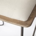 thumbnail image 7 of Mercana Katniss 30" Total Height Cream Fabric Seat Gold Metal Base Stool, 7 of 7