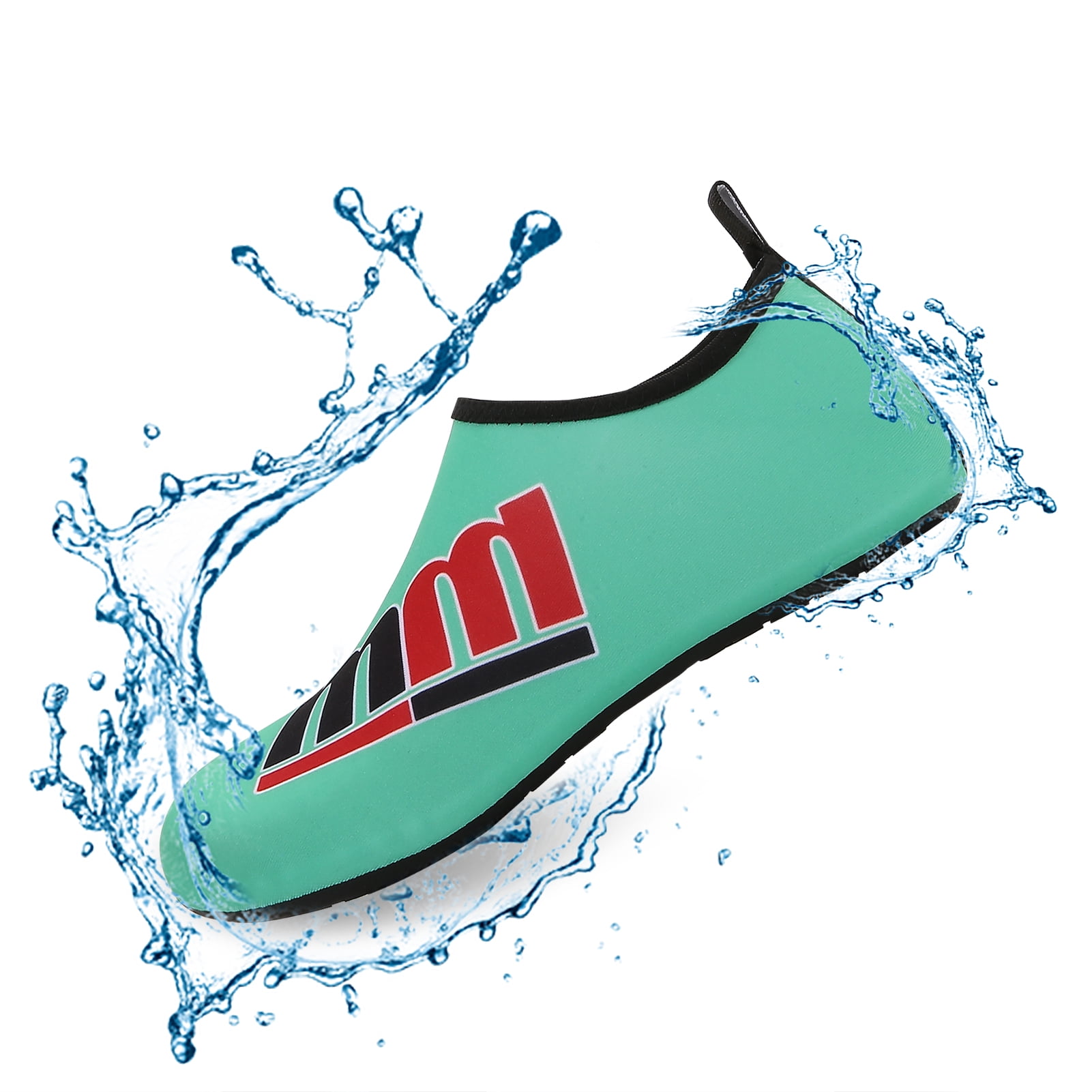 Men and Women a Slip On Barefoot Quick-Dry Beach Aqua Yoga Water Shoes (MM/Mint, 5.5-6.5 Women/5-5.5 Men)