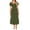 Army Green, variant on QingYiHua Summer Dresses for Women 2025 Eyelet Square Neck Puff Sleeve Smocked Wedding Guest Maxi Dress Pleated Elastic Waist Ruffle Dresses,Light Blue