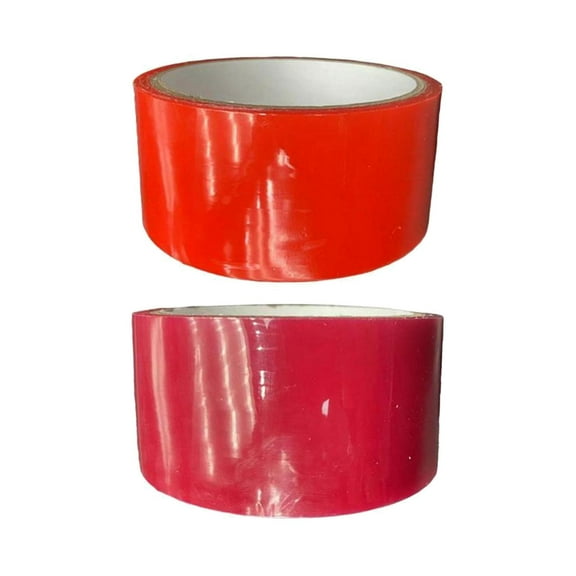 2Pcs Funny Sticky Ball Rolling Tapes, Creative, DIY Toy, Strong Adhesion, Funny 32.8ft Toys for Game Birthday Holidays Gifts Party Red Cherry Red