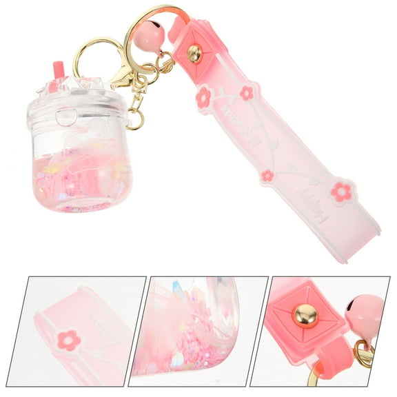 FRCOLOR Keychain Milk Tea Cup Family Gift Premium Material