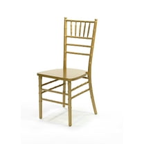 Chiavari Wood Stacking Chair - Gold/Ivory Cushion