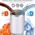 thumbnail image 3 of Modern 30oz Handheld Travel Tumbler with Handle – Double Wall Stainless Steel Insulated Cup, Flip Straw Lid, Leak-Proof & BPA-Free for Hot and Cold Drinks – Durable Coffee & Juice Mug White, 3 of 7