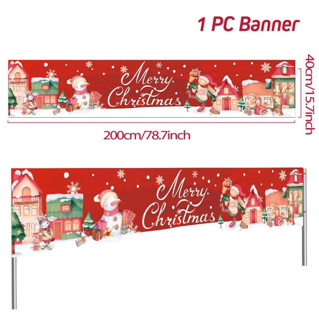 Bandera navideña para exteriores, decoración navideña, adornos navideños 2023, regalos, Navidad Noel Natal, feliz año nuevo 2024, decoración del hogar