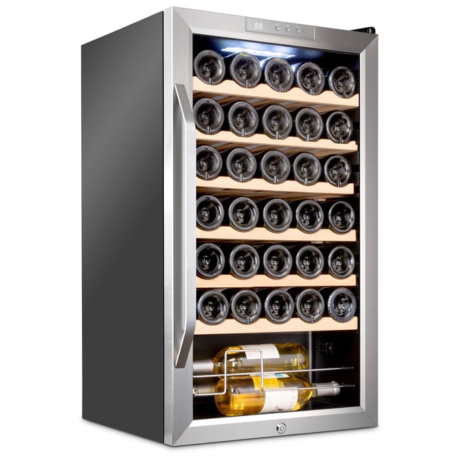 Refrigerador de vino Ivation para 34 botellas con cierre, 98 L