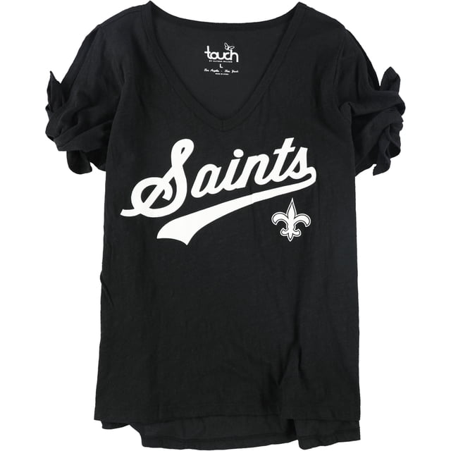 Camiseta gráfica Touch de los New Orleans Saints para mujer, negra, mediana