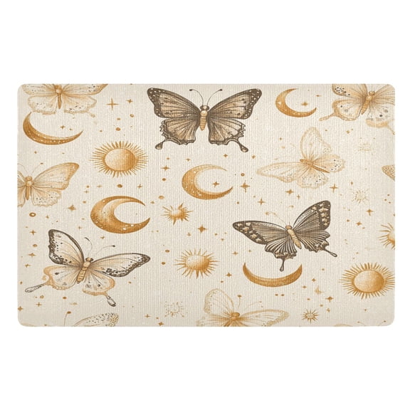 BZSMCE Floor Mats 32x20in Butterfly Pattern Creativity Doormats