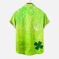 thumbnail image 5 of Midsumdr St. Patrick's Day Shirts for Men Casual Buttons Turndown Collar Shirts with Pocket Short Sleeve Plus Size Comfortable Hawaiian Shirt, 5 of 5