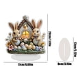 thumbnail image 2 of Easter Table Decorations, Easter Spring Decor, 6X8in2D Acrylic, Holiday DecorationsforHome, Mixed Pastel, Tabletop Centerpiece, 1 Pc, 2 of 3