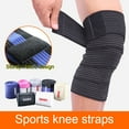 thumbnail image 2 of MesaSe 1 Pce Genouillère Respirante Extensible Design Rayé Bandage pour Course, 2 of 10