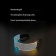 thumbnail image 3 of Futuristic LED Glasses Glow Adjustable Cyberpunk Glasses Multi-modes for Party, 3 of 5