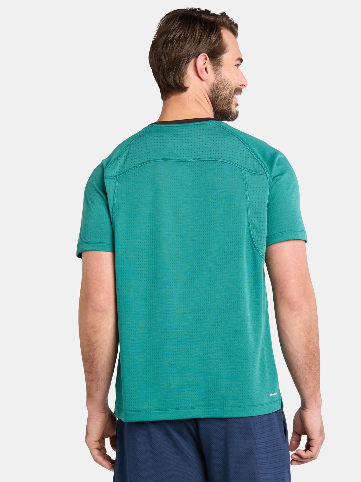 Athletic Works Men's and Big Men's Mixed Media Tee, Sizes XS-5XL