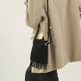 thumbnail image 6 of Krdevn Women's Tassel Crossbody Purse Casual Adjustable Strap Suede Messenger Bag,One Size, 6 of 6
