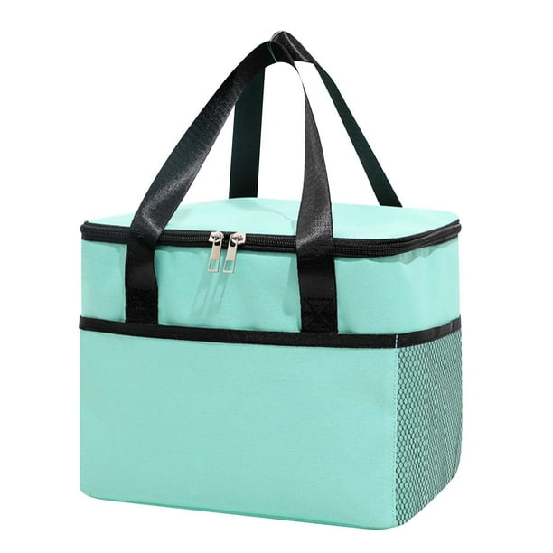 Bolsa Térmica para El Almuerzo Unisex - Fiambrera Reutilizable para La Oficina, Picnic, Senderismo y Playa - Bolsa Organizadora a Prueba de Fugas con Correa para El Hombro