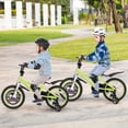 thumbnail image 4 of Costway 16" Kid's Bike for 4-7 with Height-Adjustable Handlebar & Saddle Handbrake Green, 4 of 10