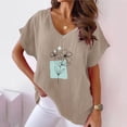 thumbnail image 2 of Bogo Crop Tops For Women Trendy Summer Womens Summer Tops Dressy Casual Blouses For Women Long Sleeve T Shirts For Women Loose Fit Graphic, 2 of 4