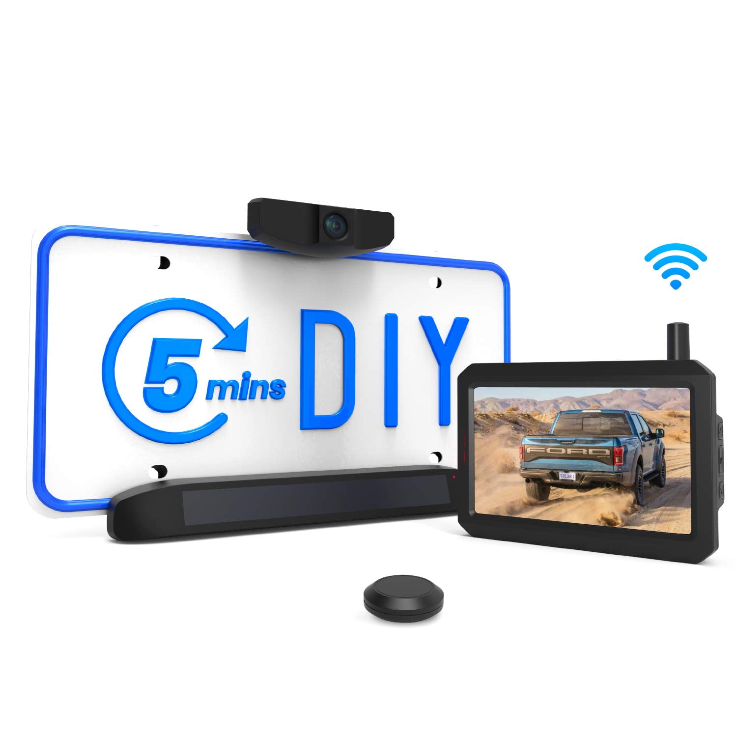 Auto-Vox Solar Wireless Backup Camera Kit, 5 Mins DIY ...
