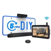Auto-Vox Solar Wireless Backup Camera Kit, 5 Mins DIY Installation and No Interference Rear View Camera for Cars and Medium Sized Vehicles