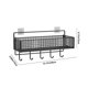 thumbnail image 3 of Metal Basket Wall Basket For Storage Sundries Basket Kitchen Seasoning Rack Shower Toiletries Basket Kitchen Accessories Sundries Basket, 3 of 5