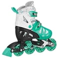 thumbnail image 2 of Patines en línea Roller Derby para niñas, ajustables, color menta, 2 of 5