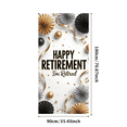 thumbnail image 2 of Happy Retirement Banner Backdrop Decoration for Party Golden Celebration Event Photography Props Background Decoration Retirement Party Banner, 2 of 3